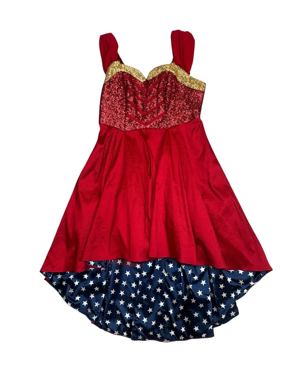 NWT Torrid DC Comics Wonder Woman Hi Low Dress Torrid Size 1 14W/16W Cosplay - Picture 8 of 9